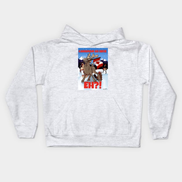 CANADIAN AS HECK,EH?! Kids Hoodie by Spacey’s